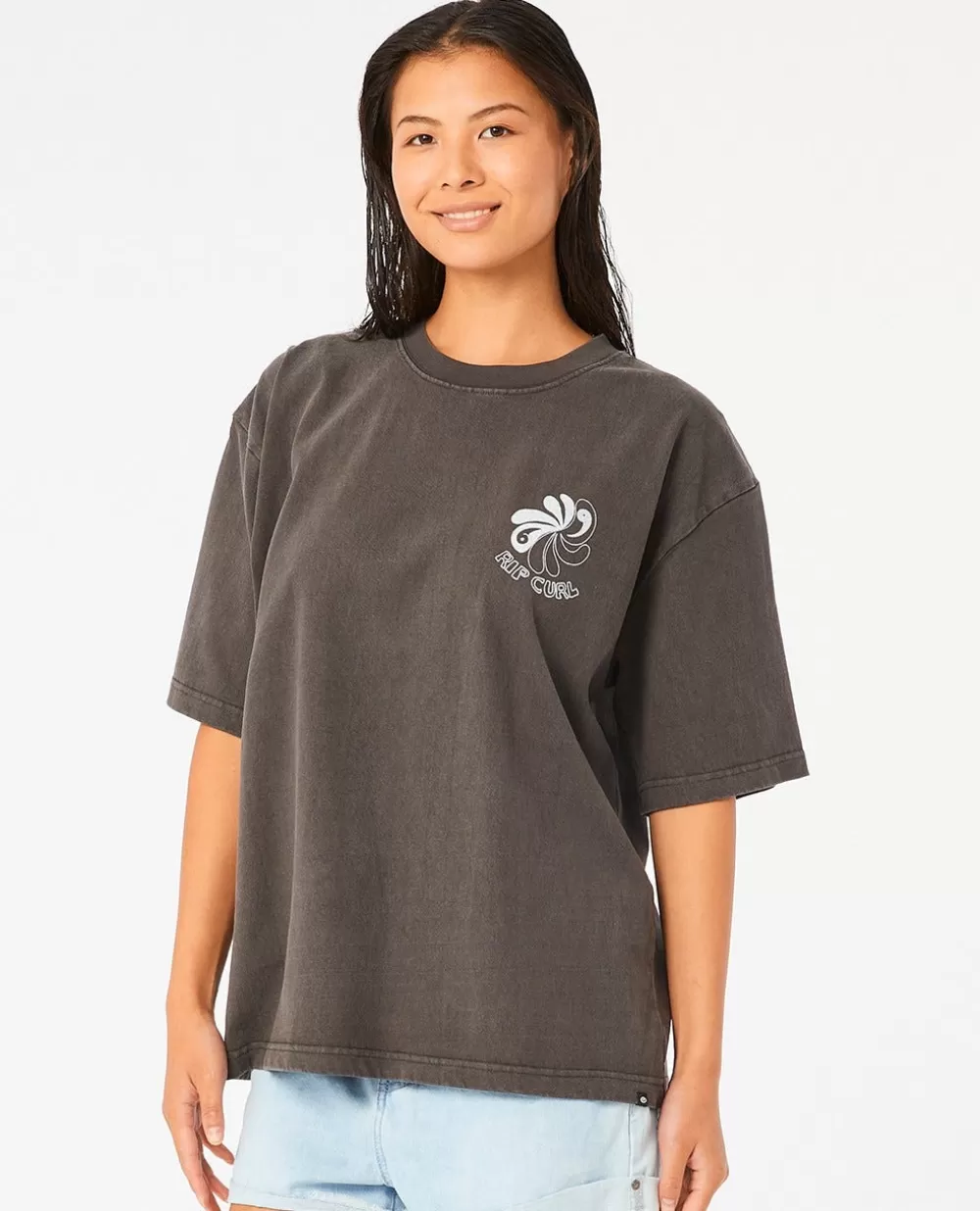 Rip Curl T-shirts e manga cava>T-shirt Wave Maker Heritage Washed Black