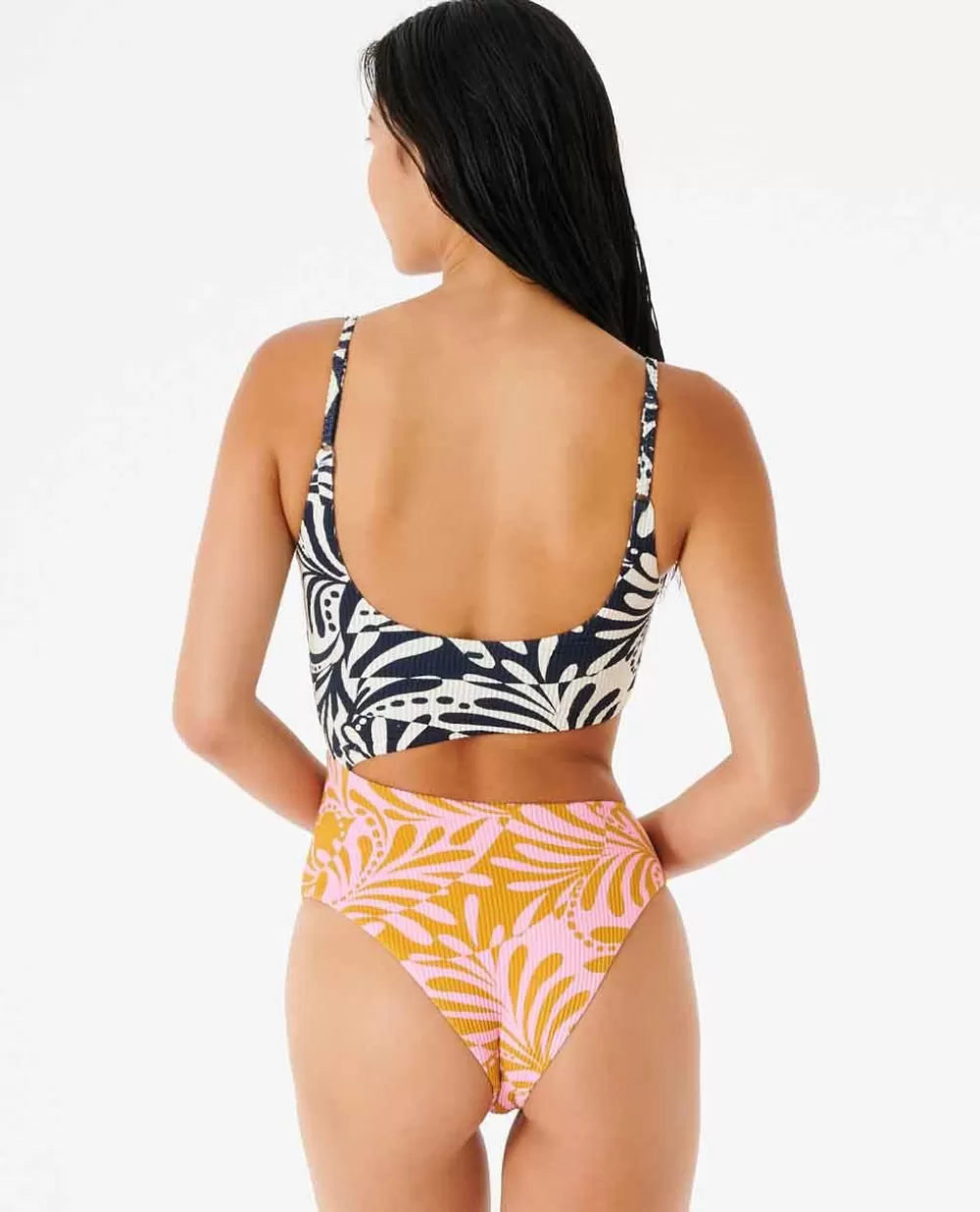 Rip Curl FATOS DEBANHO | Uma peça e conjuntos>Uma Peça Afterglow Swirl Cheeky Pink