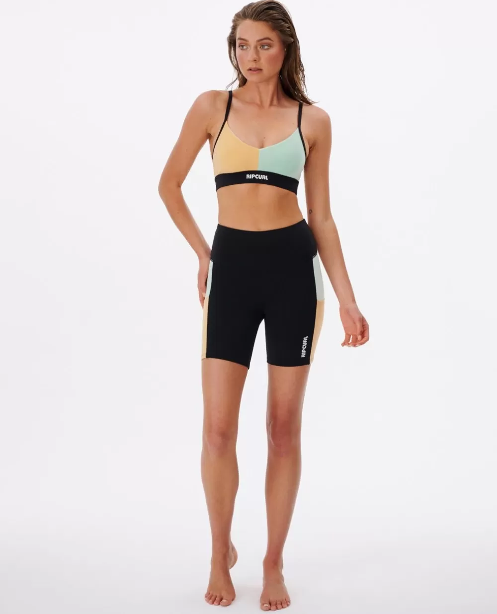 Rip Curl T-shirts e manga cava | Run Swim Surf>Velo Crop Run Swim Surf Mint